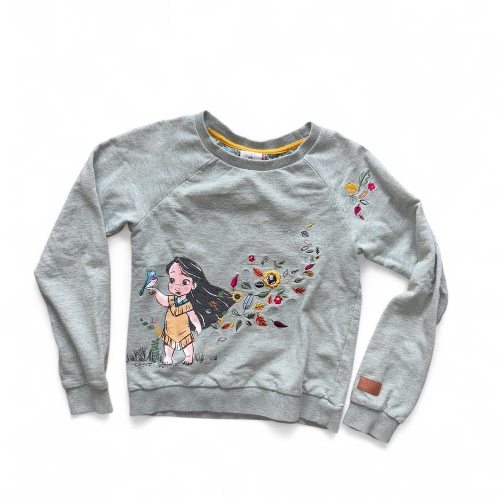 Disney Pocahontas Floral Print Kids Sweatshirt, Age 9-10